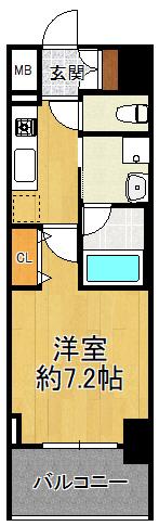 スプランディッド大阪ＷＥＳＴ 間取図・土地図