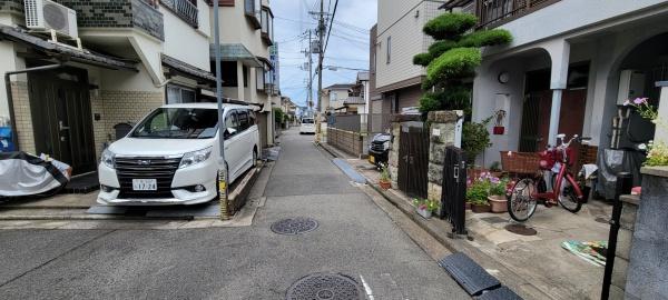 堺市東区菩提町4丁　売土地 現地写真（前面道路含む現地写真）