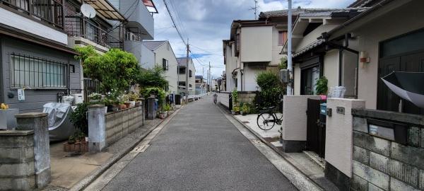 堺市東区菩提町4丁　売土地 現地写真（前面道路含む現地写真）