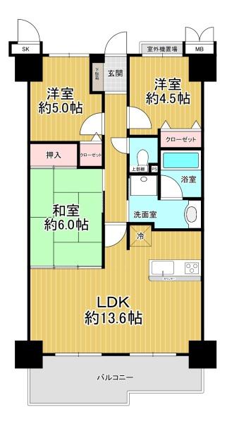 フルレ歌島 間取図・土地図
