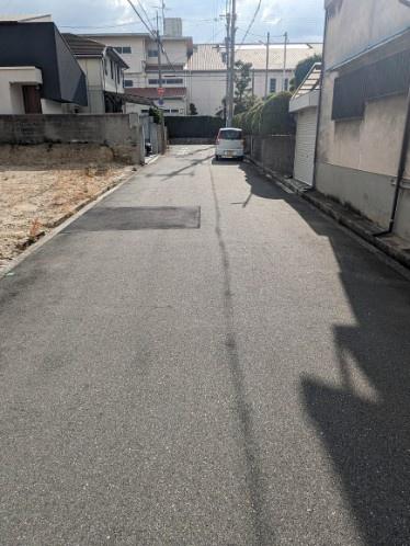 堺市堺区霞ヶ丘3丁　売土地 現地写真（前面道路含む現地写真）