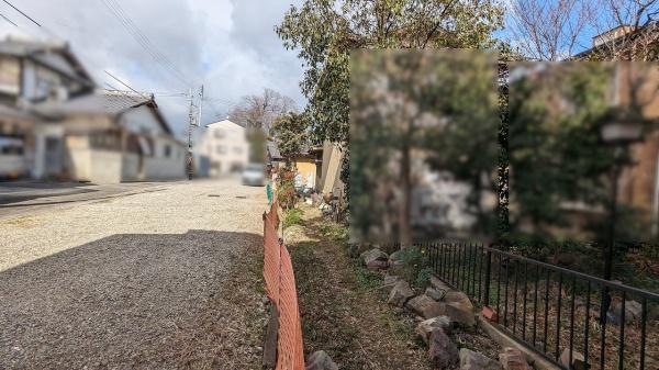 京都市西京区樫原下ノ町　建築条件無売土地 現地写真