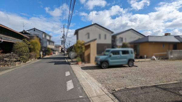 京都市西京区樫原下ノ町　建築条件無売土地 現地写真（前面道路含む現地写真）
