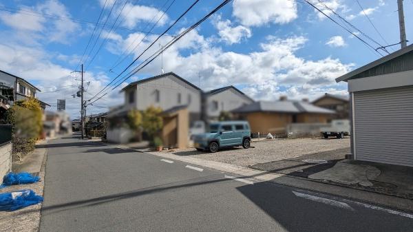 京都市西京区樫原下ノ町　建築条件無売土地 現地写真（前面道路含む現地写真）