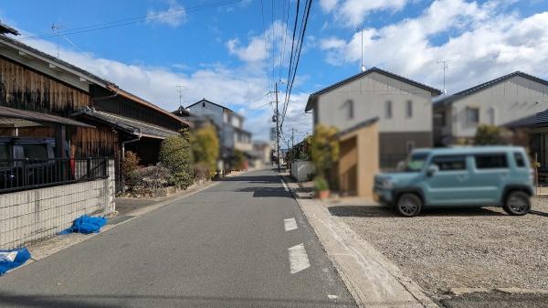京都市西京区樫原下ノ町　建築条件無売土地 現地写真（前面道路含む現地写真）