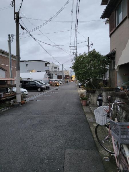 堺市北区南花田町　中古戸建 現地写真（前面道路含む現地写真）