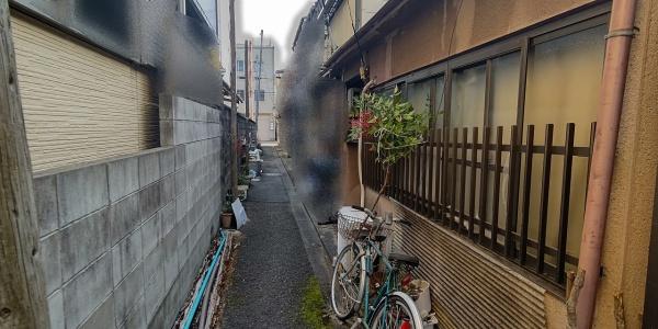 京都市右京区太秦安井馬塚　古家付き売土地 現地写真