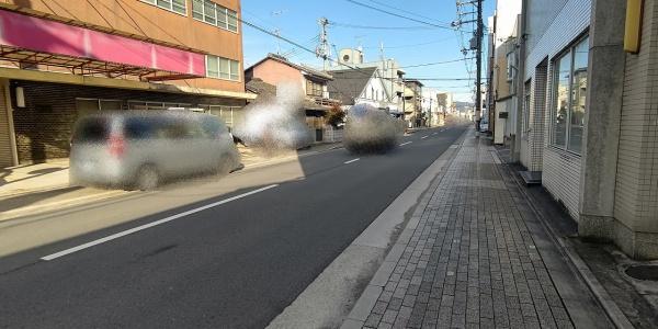 京都市右京区太秦安井馬塚　古家付き売土地 現地写真（前面道路含む現地写真）