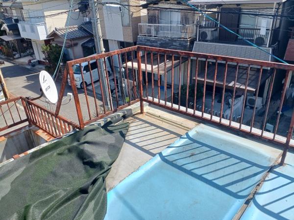 大阪府松原市北新町５丁目 現地写真（バルコニー）