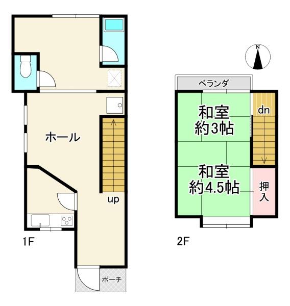 京都市山科区西野大鳥井町　中古戸建 間取図・土地図