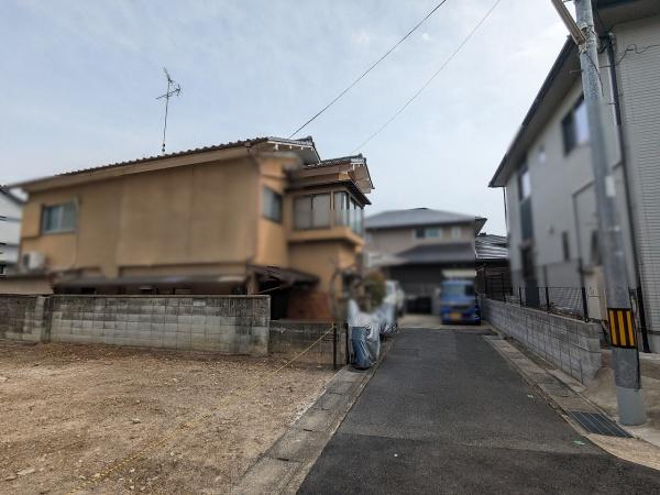 京都市右京区鳴滝安井殿町　建築条件無売土地 現地写真（前面道路含む現地写真）