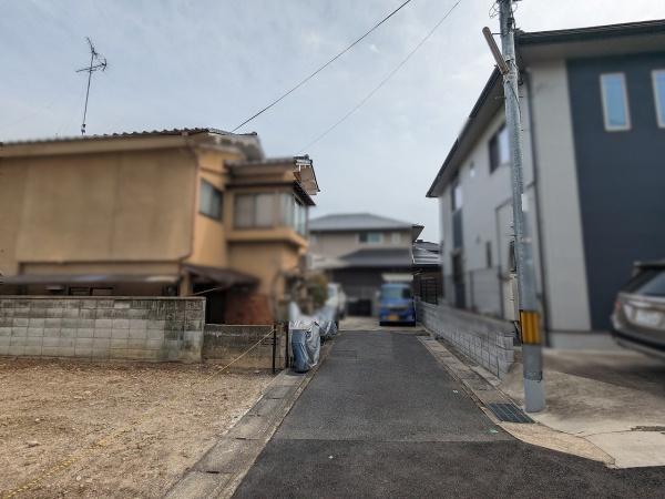 京都市右京区鳴滝安井殿町　建築条件無売土地 現地写真（前面道路含む現地写真）