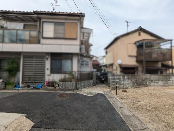 京都市右京区鳴滝安井殿町　建築条件無売土地 現地写真（前面道路含む現地写真）