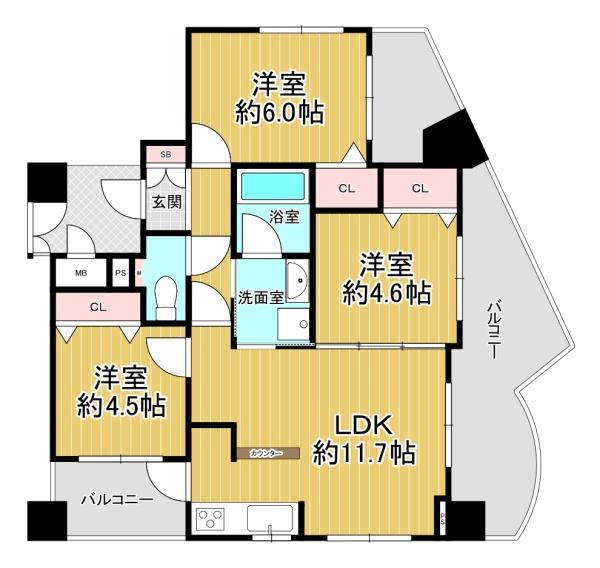 パルメーラ姫里 間取図・土地図