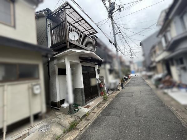 京都市山科区西野後藤　中古テラスハウス 現地写真（前面道路含む現地写真）