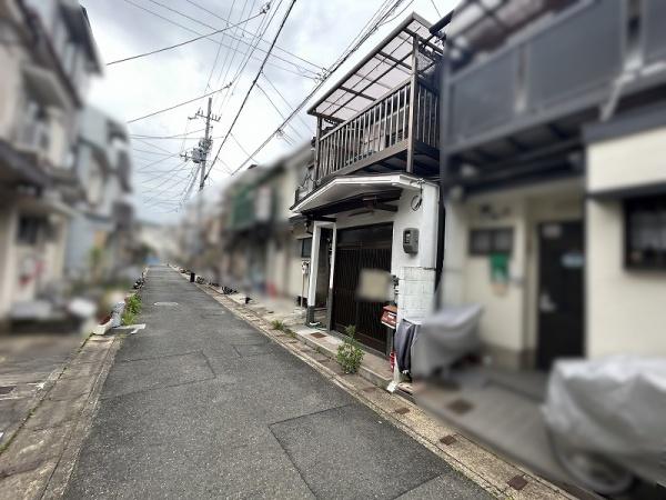 京都市山科区西野後藤　中古テラスハウス 現地写真（前面道路含む現地写真）