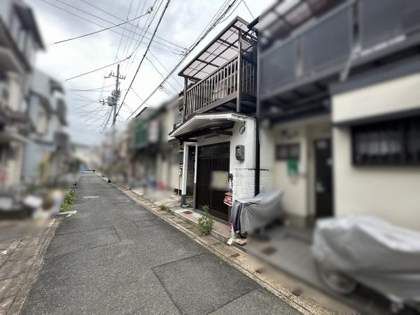 京都市山科区西野後藤　中古テラスハウス 現地写真（前面道路含む現地写真）
