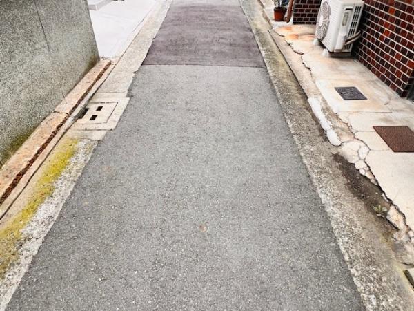 堺市堺区桜之町西3丁　古家付売土地 現地写真（前面道路含む現地写真）