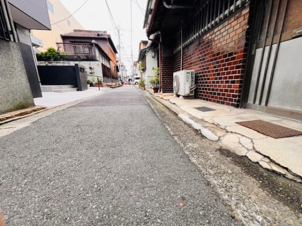 堺市堺区桜之町西3丁　古家付売土地 現地写真（前面道路含む現地写真）