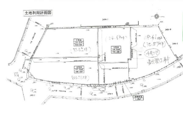 堺市美原区平尾２号地　売土地 間取図・土地図