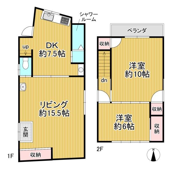 右京区西京極畑田町　中古戸建 間取図・土地図