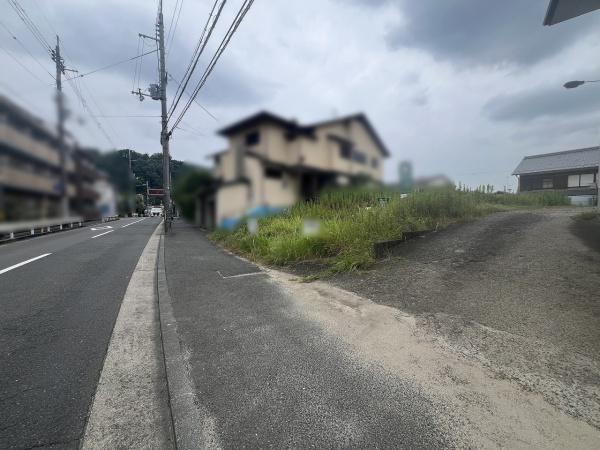 京都市左京区北白川上池田町　建築条件無売土地 現地写真（前面道路含む現地写真）