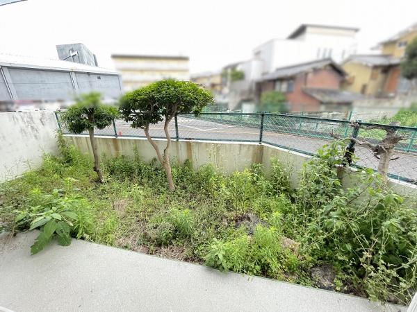 桂川ハイツ4号棟 現地写真（庭）