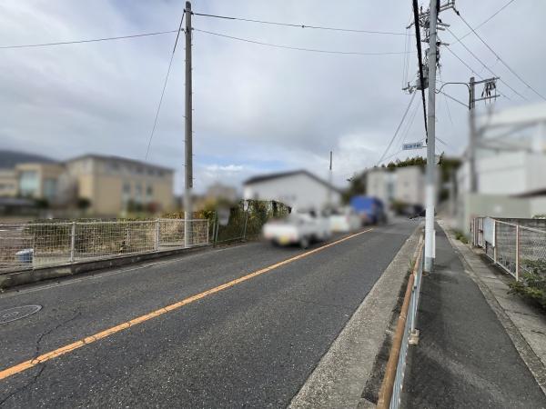 京都市西京区大枝東長町　建築条件無売土地 現地写真（前面道路含む現地写真）