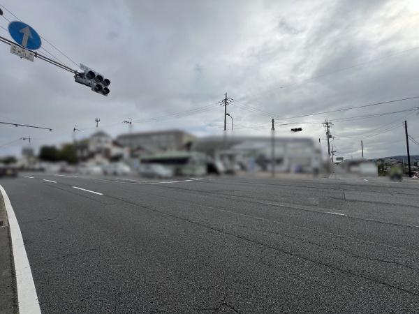 京都市西京区大枝東長町　建築条件無売土地 現地写真（前面道路含む現地写真）