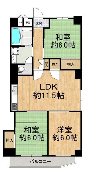 ハイマートすみれ 間取図・土地図