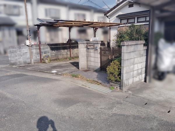 京都市山科区上花山講田町　古家付売土地 現地写真