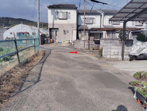京都市山科区上花山講田町　古家付売土地 現地写真（前面道路含む現地写真）