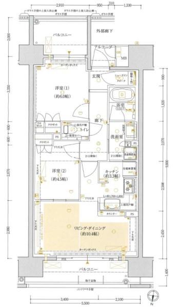 ザ・京都レジデンス四条河原町 間取図・土地図