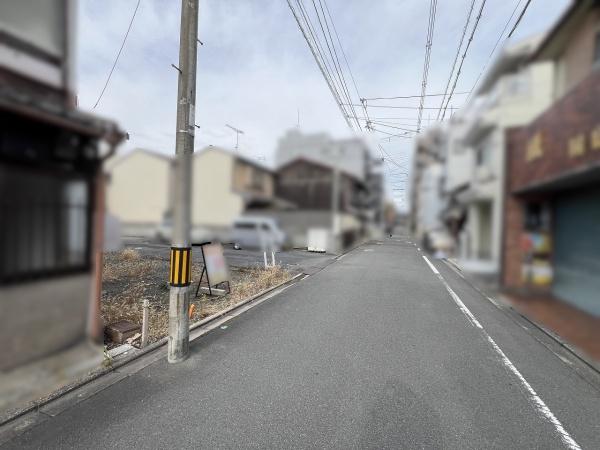 京都市下京区樽屋町　建築条件無売土地 現地写真（前面道路含む現地写真）