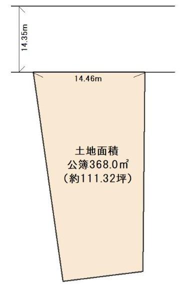 京都市山科区勧修寺閑林寺　建築条件無売土地 間取図・土地図