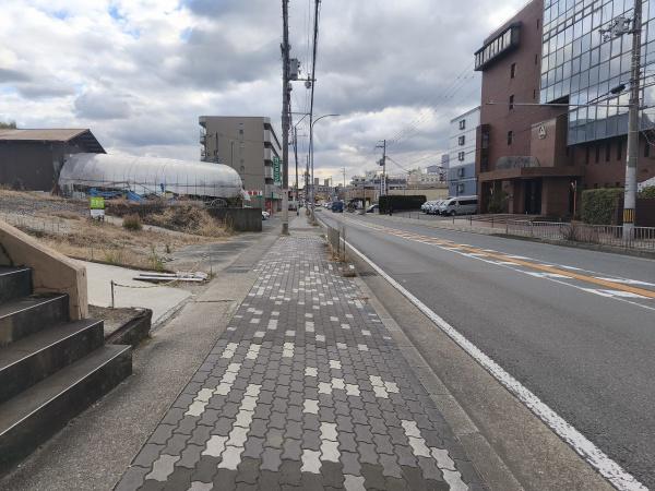 京都市山科区勧修寺閑林寺　建築条件無売土地 現地写真（前面道路含む現地写真）