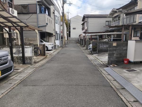 京都市山科区栗栖野打越町　建築条件無売土地 現地写真（前面道路含む現地写真）