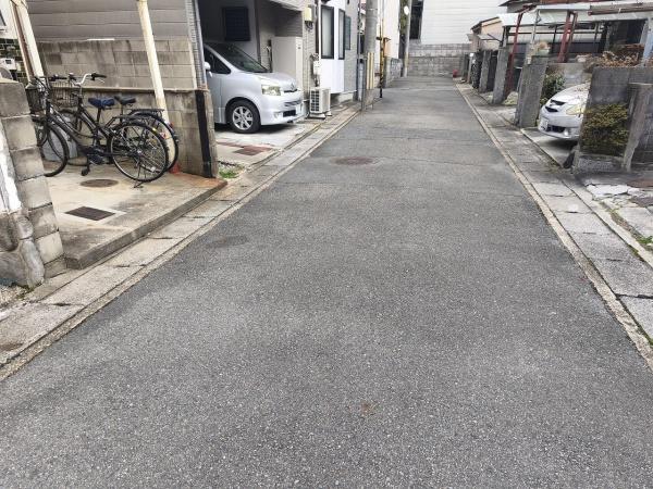 京都市山科区栗栖野打越町　建築条件無売土地 現地写真（前面道路含む現地写真）
