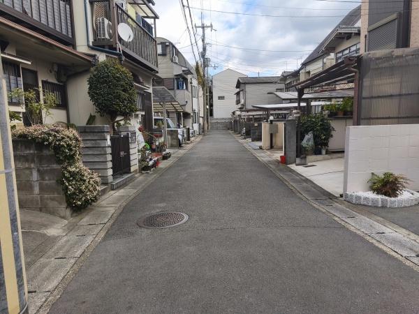 京都市山科区栗栖野打越町　建築条件無売土地 現地写真（前面道路含む現地写真）