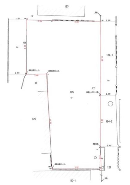 京都市左京区北白川下別当町　建築条件無売土地 間取図・土地図