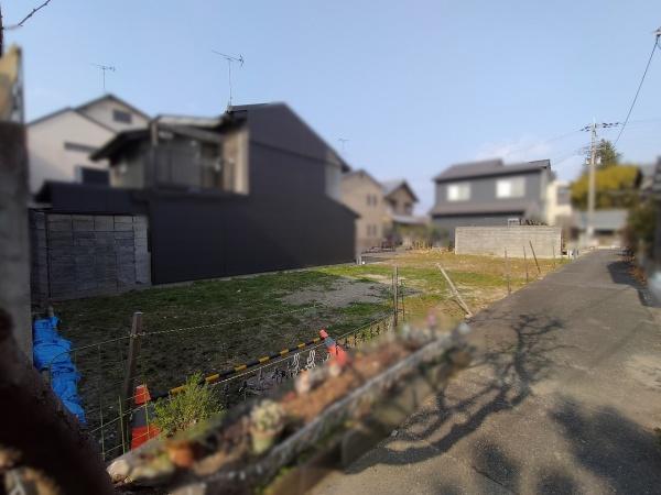 京都市左京区北白川下別当町　建築条件無売土地 現地写真（前面道路含む現地写真）