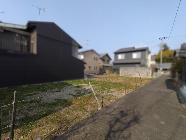 京都市左京区北白川下別当町　建築条件無売土地 現地写真（前面道路含む現地写真）