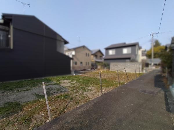 京都市左京区北白川下別当町　建築条件無売土地 現地写真（前面道路含む現地写真）