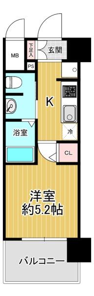 エスリード南堀江リバーサイド 間取図・土地図
