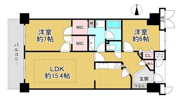 ライオンズマンション四条大宮ガーデンシティ 間取図・土地図