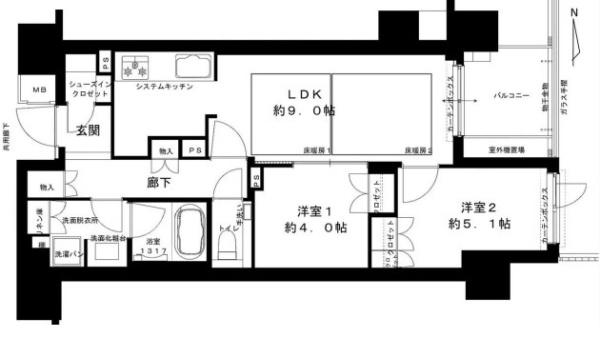 クラッシィハウス御池柳馬場 間取図・土地図