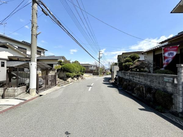 堺市南区赤坂台5丁　売土地 現地写真（前面道路含む現地写真）