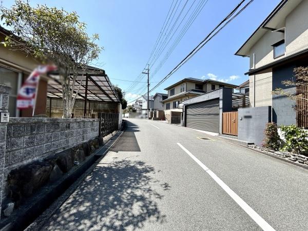 堺市南区赤坂台5丁　売土地 現地写真（前面道路含む現地写真）