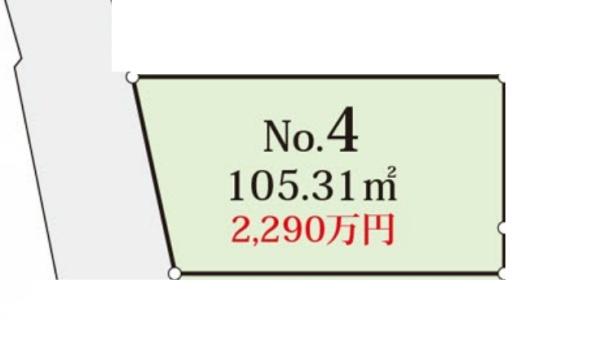 堺市中区土塔町4号地　売土地 間取図・土地図