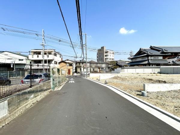 堺市中区土塔町4号地　売土地 現地写真（前面道路含む現地写真）